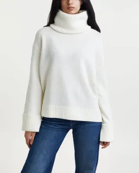 Moncler   Sweater Dolcevita Tricot Offwhite 